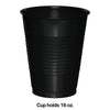 Black Velvet 16 oz Plastic Cups