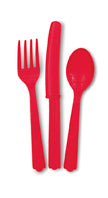 Classic Red Assorted Cutlery