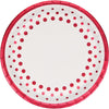 Sparkle and Shine Red Dinner Plates Red