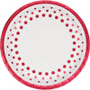 Sparkle and Shine Red Banquet Plates