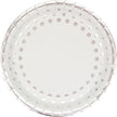 Sparkle and Shine Silver Banquet Foil Rim Plates