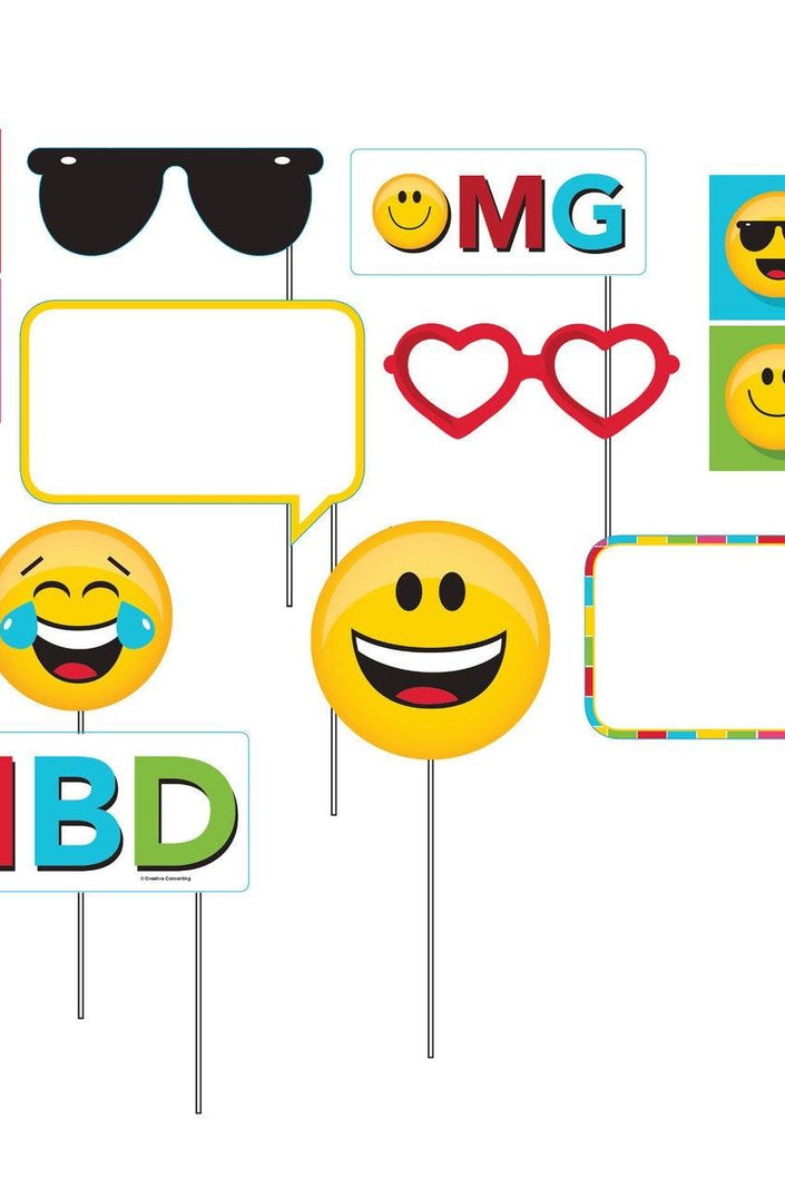 Emojions Photo Booth Prop Kit(10 Piece)