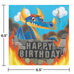 Dragons  Luncheon Napkin, Happy Birthday