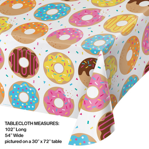 Donut Time Plastic Tablecover (1 count)