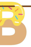 Donut Time Ribbon Banner Shaped