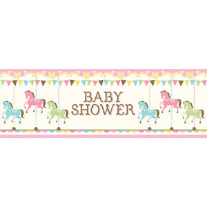 Carousel Giant Party Banner Bab