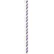 Amethyst Purple Striped Paper Straws