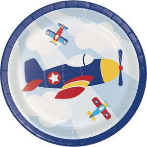 Lil Flyer Airplane  Luncheon Plates