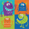 Fun Monsters Lunch Napkins