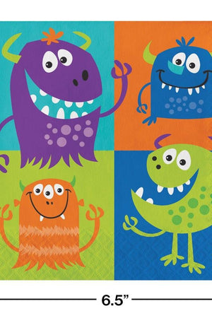 Fun Monsters Lunch Napkins