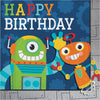 Party Robot Happy Birthday Lunch Napkins