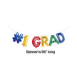 #1 Grad Banner Balloons