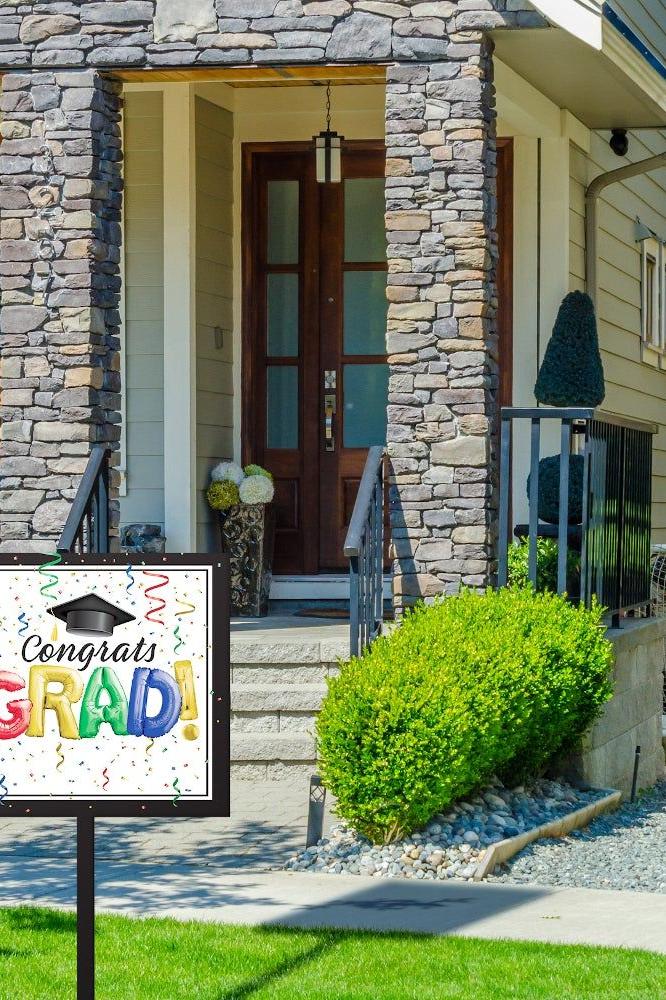 #1 Grad Yard Sign – Goparty Decoration