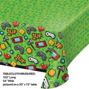 Video Game Party Plastic Tablecloth 54