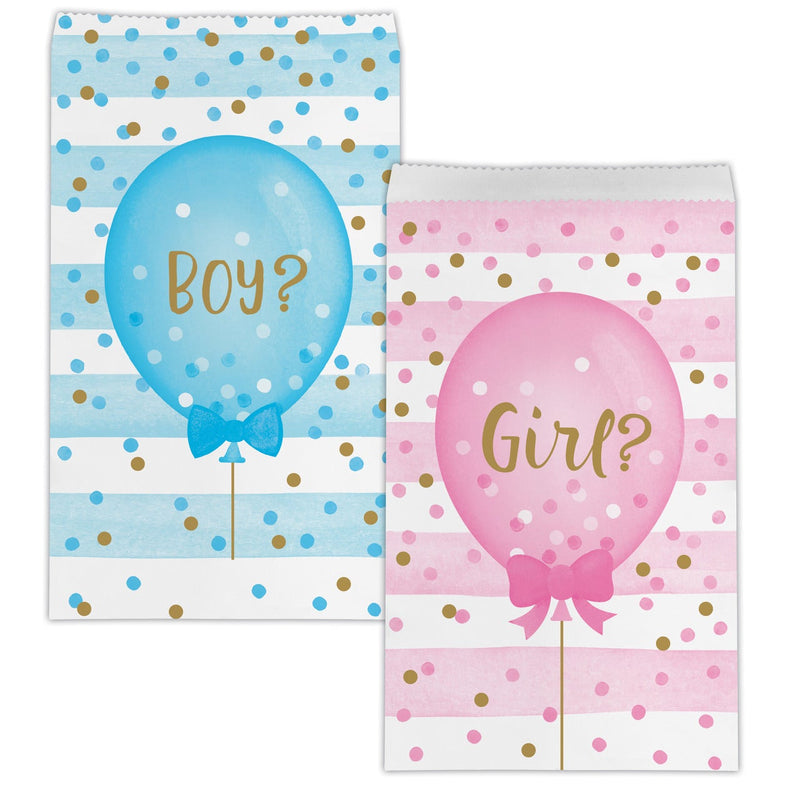 Gender Reveal Balloons Treat Bags