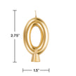Candle Numberal Gold