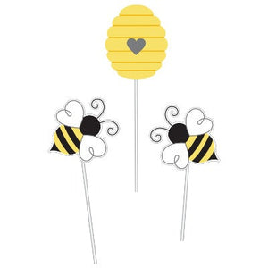Bumblebee Baby Shower Centerpiece Sticks