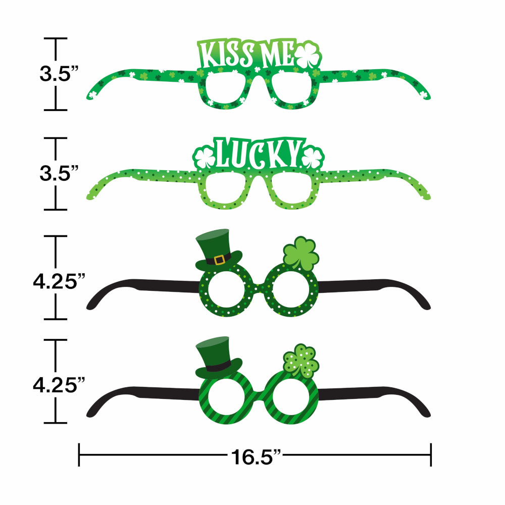 St. Pats Printed Paper Glasses (4 counts)
