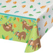 Sloth Party Plastic Tablecover 54