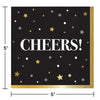 Golden New Year Beverage Napkins (16 counts 2Ply)