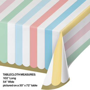 Paper Pastel Celebration Tablecover All Over Print, 54