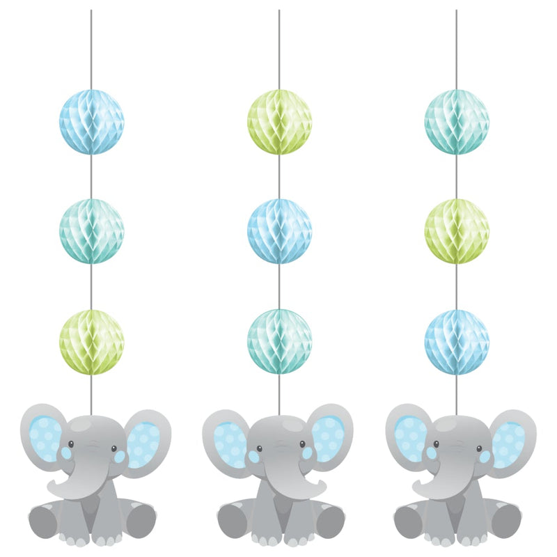 Enchanting Elephant Hanging Cutouts (3 counts)