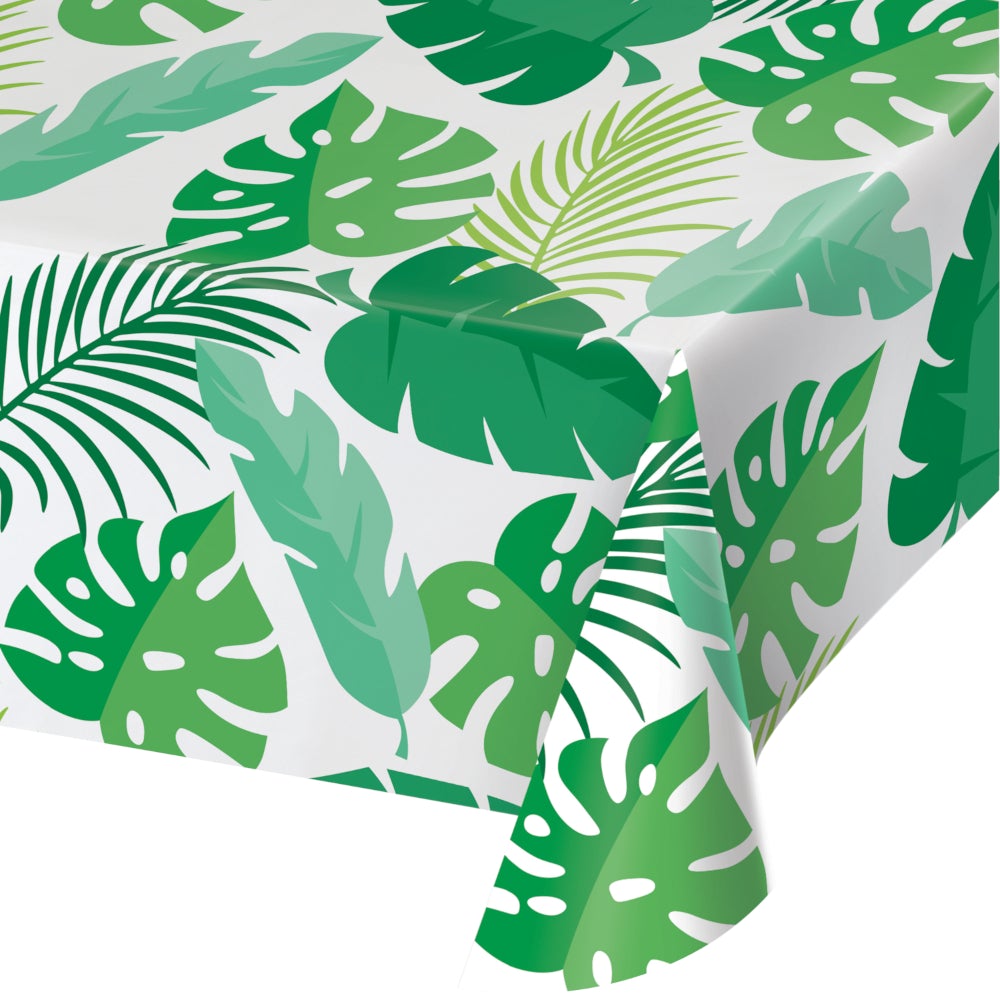 Plastic Tablecover printed all over Palm Leaves 54