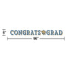 Glittering Grad Shaped Banner with Twine