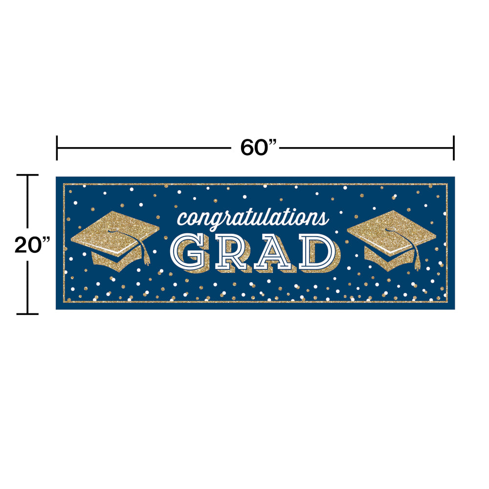 Glittering Grad  Party Banner