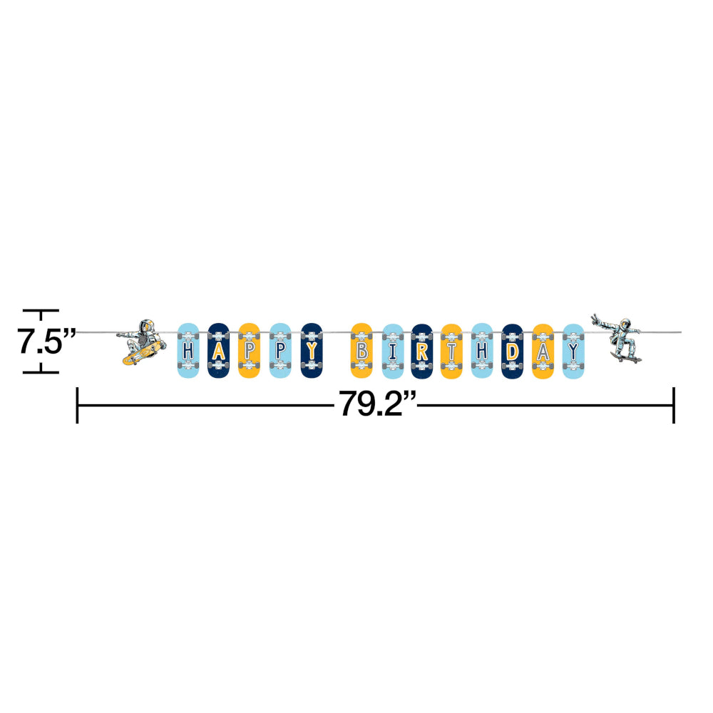 Space Skater Ribbon Banner  (1 count)
