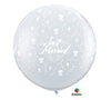 3 Just Married with Flowers Balloon
