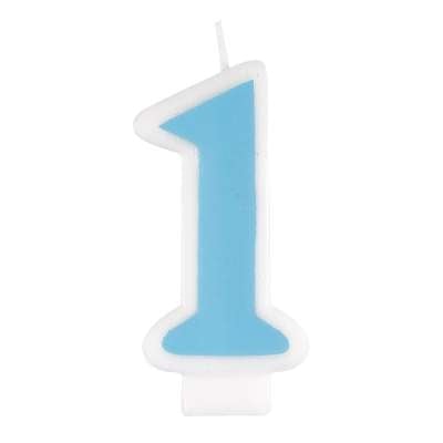 1st Birthday Number Candle