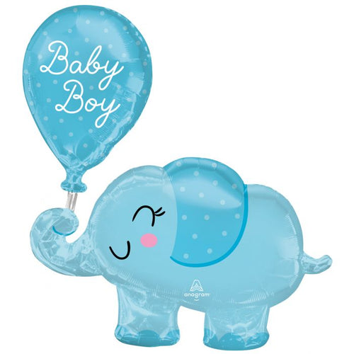 31" Foil Baby Elephant & Balloon