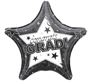 Graduation Congrats Grad Star 19-Inch Foil Balloon