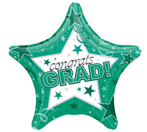 Graduation Congrats Grad Star 19-Inch Foil Balloon