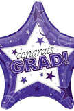 Graduation Congrats Grad Star 19-Inch Foil Balloon