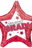 Graduation Congrats Grad Star 19-Inch Foil Balloon