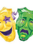 Comedy Tragedy Mask Balloon Foil Balloon