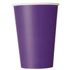 Deep Purple Solid 12oz Paper Cups 10ct