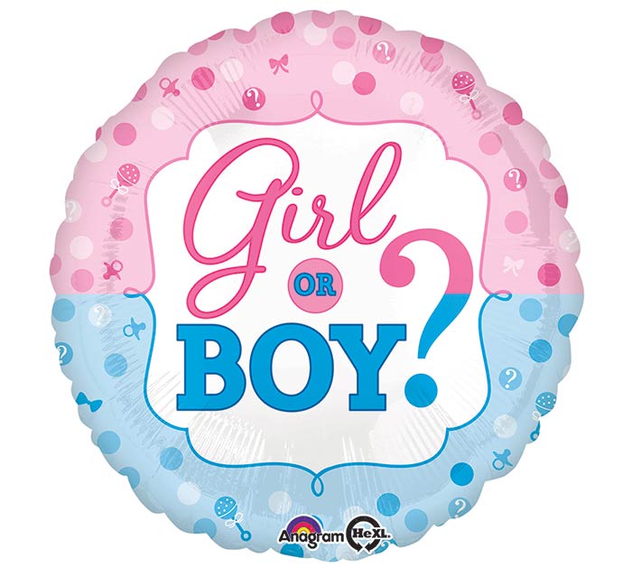 18" Girl or Boy? Foil Balloon