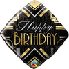 18 Inch Diamond Birthday Art Deco Foil Balloon Qualatex (1 count)