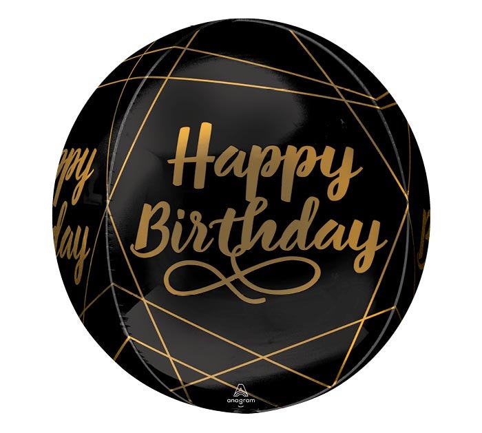 16" Colorful Elegant Birthday Orbz Foil Balloon