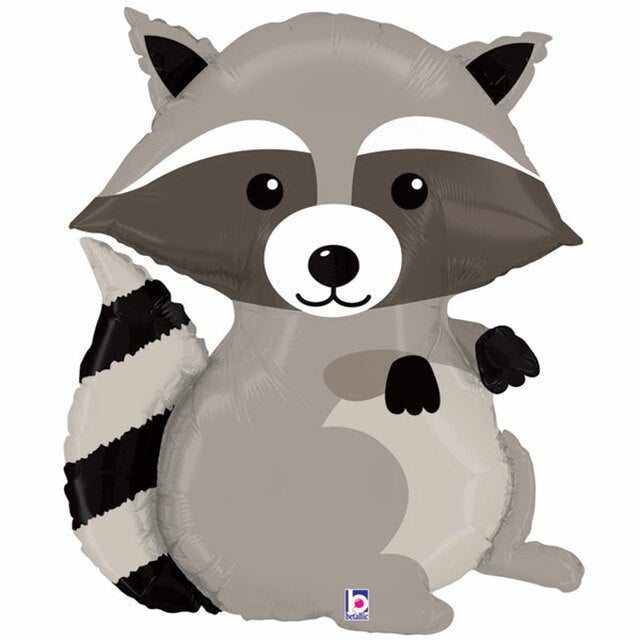 36" Foil Woodlawn Raccoon Mylar Super-shape