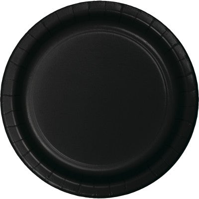 7" Luncheon Plates Black Velvet