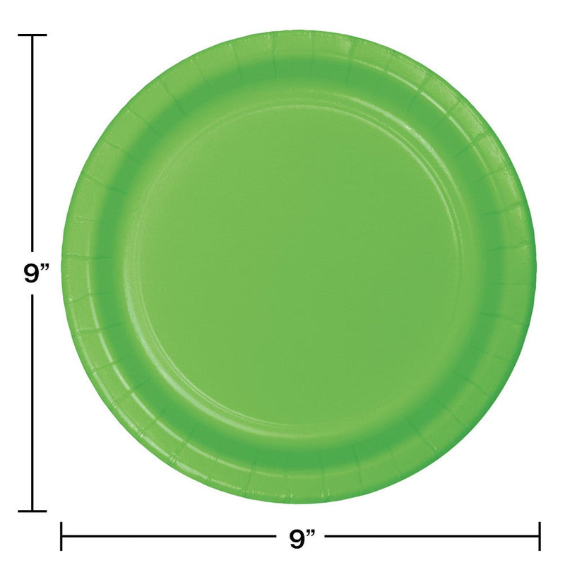 9"  Dinner Plates Fresh Lime Color