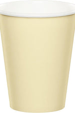 9 oz Hot/Cold Cups Ivory (24 counts) – Goparty Decoration