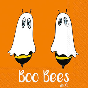 20 Count Cocktail Napkins Boo Bees