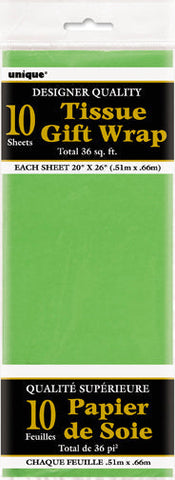 Unique Tissue Sheets 20x26 10pc Yellow