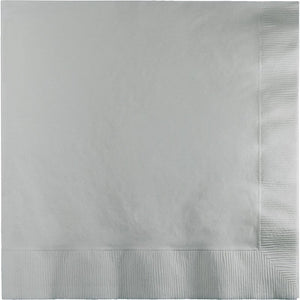 Shimmering Silver Lunch Napkins (50 counts)