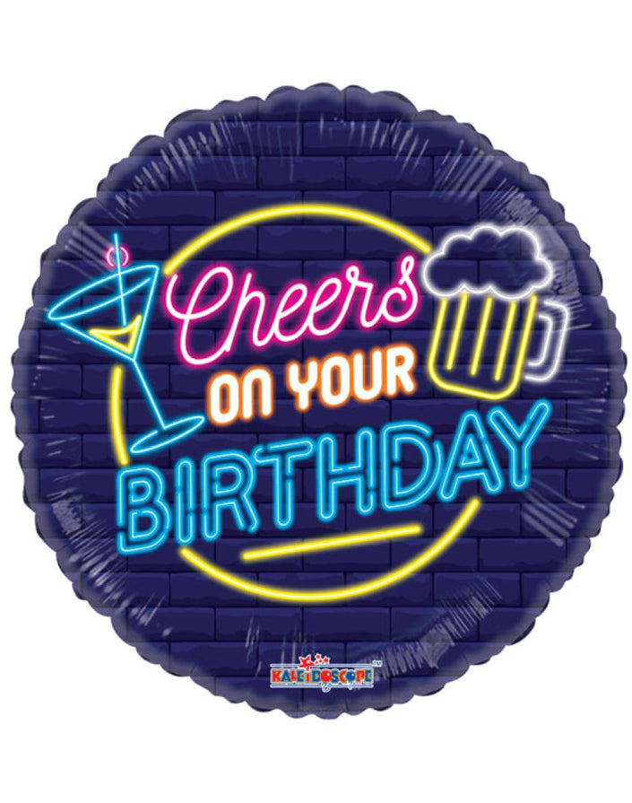 Cheers On Your Birthday 18″  Foil Balloon